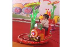 China Amusement Park Arcade Carousel Kiddie Ride With Rail Trackless Train supplier