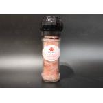 Glass Bottle With Plastic Lid And Ceramic Grinding Core For Pink Himalayan Salt for sale