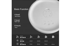 China Rechargeable Portable Foldable Fan Remote Control 10000mAh Battery With Timer Function supplier