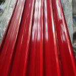 Astm Color Coated Corrugated Sheets Ppgi RAL Color Width 600-1250mm for sale