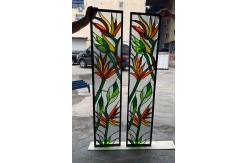 China Decorative Panel Glass Figured  Frosted  Stained supplier