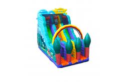 China Forest Theme Giant Inflatable Slip And Slide For Rentals supplier