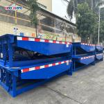 Electric 8T-20T Elevating Dock Steel Hydraulic Dock Ramp Blue