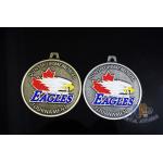 Eagle'S Head Design Metal Awards Medals And Ribbons Sandblasted Effect,Zinc alloy Medals for sale