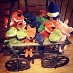 Creative Unique Cute Plush Dolls Big Smile White Teeth 25cm Animal Shape