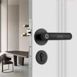 Electronic Fingerprint Password Card Keyless Tuya APP Remote Control Entry Smart Door Lock for sale