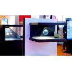 China 270 Degree 3 Sided 21.5 Inch 3D Hologram Display Box Holographic 3D Pyramid Showcase for sale