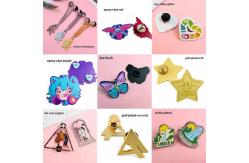 China Custom Metal Enamel Pins With Backing Cards Heat Resistance High Precision supplier
