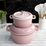 OEM ODM Cast Iron Casserole Dutch Oven With Skillet Lid Height 11.5cm for sale