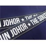 Customized Shiny Silicone Woven Clothing Labels, Printing Logo On Tape For Cloth