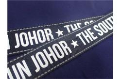 China Customized Shiny Silicone Woven Clothing Labels, Printing Logo On Tape For Cloth supplier