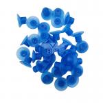 Blue Color Poly And Rubber Sucker For Die Cutting Machine 32*18mm High Feet Sucker for sale