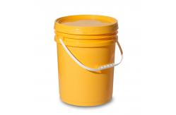 China Customized Logo Paint Container Stacking Empty Plastic Barrel with Tamper Evident Lid supplier