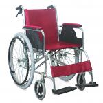 Colorful Affordable Aluminum Manual Wheelchair With Drop-Back Handle Fixed Armrest Flip-Up Footplate for sale