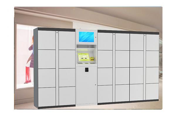 UV Sterilization Network Signage Express Parcel Delivery Lockers Cabinet With Online Management