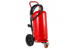 China CE 50kg Mobile Trolley Mounted Fire Extinguisher With 40% ABC Dry Powder supplier