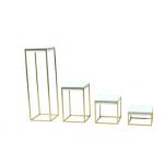 Stainless Steel Jewelry Display Stands White PU Leather Jewelry Store Showcases for sale