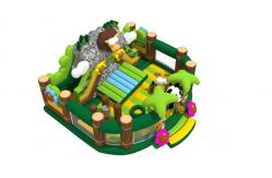 China Animal World Theme fireproof 9x8.5x5m Inflatable Fun City supplier