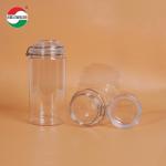 1660ML Transparent PET Bottle Plastic Jars For Food Clear Plastic Cylinder Sealed Jars For Sustainable And Eco-Friendly Packaging for sale