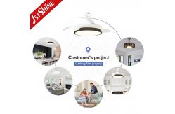 China Modern Retractable DC 65W Smart Ceiling Fan Light Dimmable 5 Speed supplier