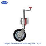 250mm Travel 750kg Steel Rim Rubber Trailer Jockey Wheel for sale
