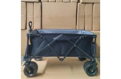 China Custom Fabric PU Wheel Camping Outdoor Folding Hand Pull Cart Wagon supplier