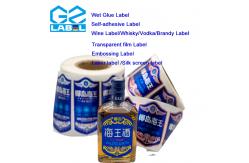 China Waterproof Self Adhesive Label for wine  Bottles Customizable Design supplier