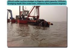 China Diesel Engine Hydraulic Cutter Sand Dredging Machine Non self propelled dredger Equipment supplier