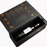 Rigid Magnetic Closure Cardboard Display Box Champagne Whisky Wine Bottle Packaging Box for sale