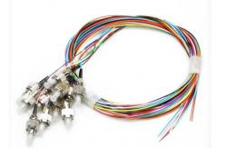 China G652 G657 Fiber Optic Pigtail Simplex 9 / 125 Single Mode PVC LSZH Jacket supplier