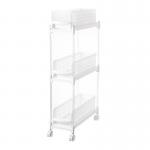 Plastic Shelf 3 Tier 45X18X93cm Plastic Shelf Rack For Kitchen
