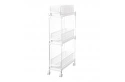 China Plastic Shelf 3 Tier 45X18X93cm Plastic Shelf Rack For Kitchen supplier