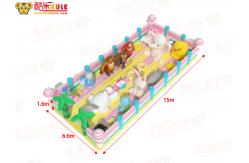 China Inflatable Childrens Bouncy Castle With Animals Elephant Rabit supplier