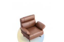 China Customized iso Single Leather Recliner Sofa Two Seater Living Room supplier