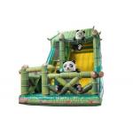 Kids / Adult Blow Up Slide , Digital Printing Panda Large Inflatable Slide for sale
