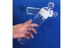 China Transparent Laboratory Reagent Bottle Condenser Reactor Water Cooling Quartz Glass supplier