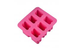 China Custom Silicone Rubber Soap Mold 6 Cavity Rectangular Silicone supplier