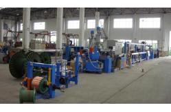 China High Speed 60+35mm Insulation Wire Extrusion Line With Auto Take Up Machine supplier