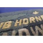 Semicircle Shape Custom Embroidery Patches For Jackets Laser Cut Basis Finishing