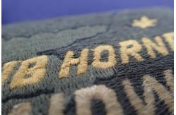 China Semicircle Shape Custom Embroidery Patches For Jackets Laser Cut Basis Finishing supplier