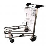 Stainless Steel Airport Luggage Trolley For Intermational Airport Using With Double Layer for sale