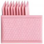 Copperplate Printing Poly Bubble Mailers Pink Bubble Envelopes For Accesories Shipping for sale