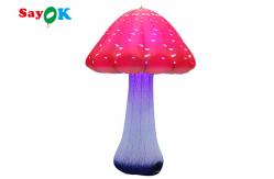 China 2.5m Decoration Inflatable Mushrooms Led Balloon Light Up Balloon supplier