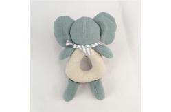China Custom Toddlers Stuffed Elephant Rattle Cotton Soft Plush Toy ODM OEM supplier