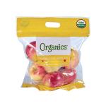 Resealable BOPP Banana Storage Bag , Handled Fresh Vegetable Storage Bags for sale