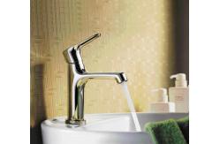 China Single Lever Bathroom Basin Mixer Tap Hot And Cold Tap With Ceramic Cartridge supplier