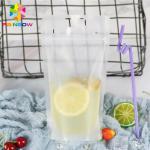 Transparent Liquid Drink Food Pouch Packaging Bags Stand Up FDA With Handles / Straws for sale
