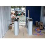 Triangle Rotation 304 SS LED Tripod Turnstile Gate With Face Recognition Sensors for sale