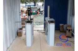 China Triangle Rotation 304 SS LED Tripod Turnstile Gate With Face Recognition Sensors supplier