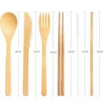 Biodegradable Bamboo Drinking Straws With Cutlery Set For Hot Drinks